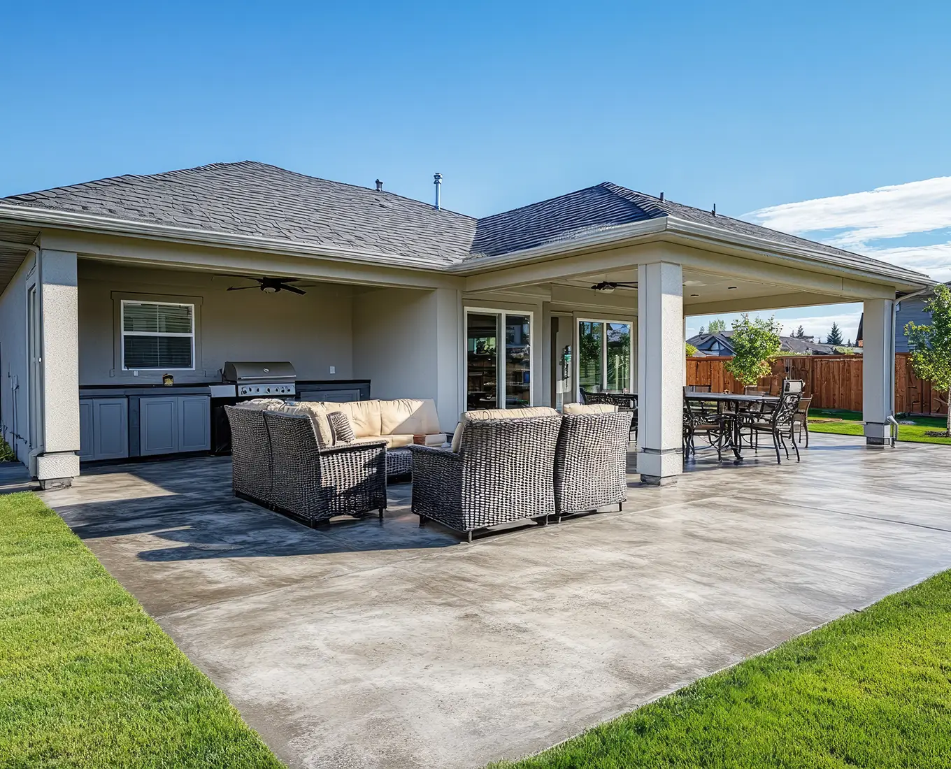 Stamped Concrete Patio done by Arizmendi Brothers in Edwardsville, Illinois