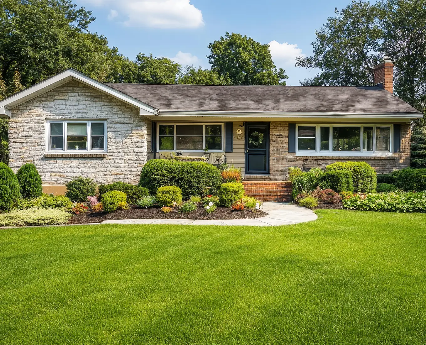 Lawn Care Service offered by Arizmendi Brothers for homes in edwardsville, il